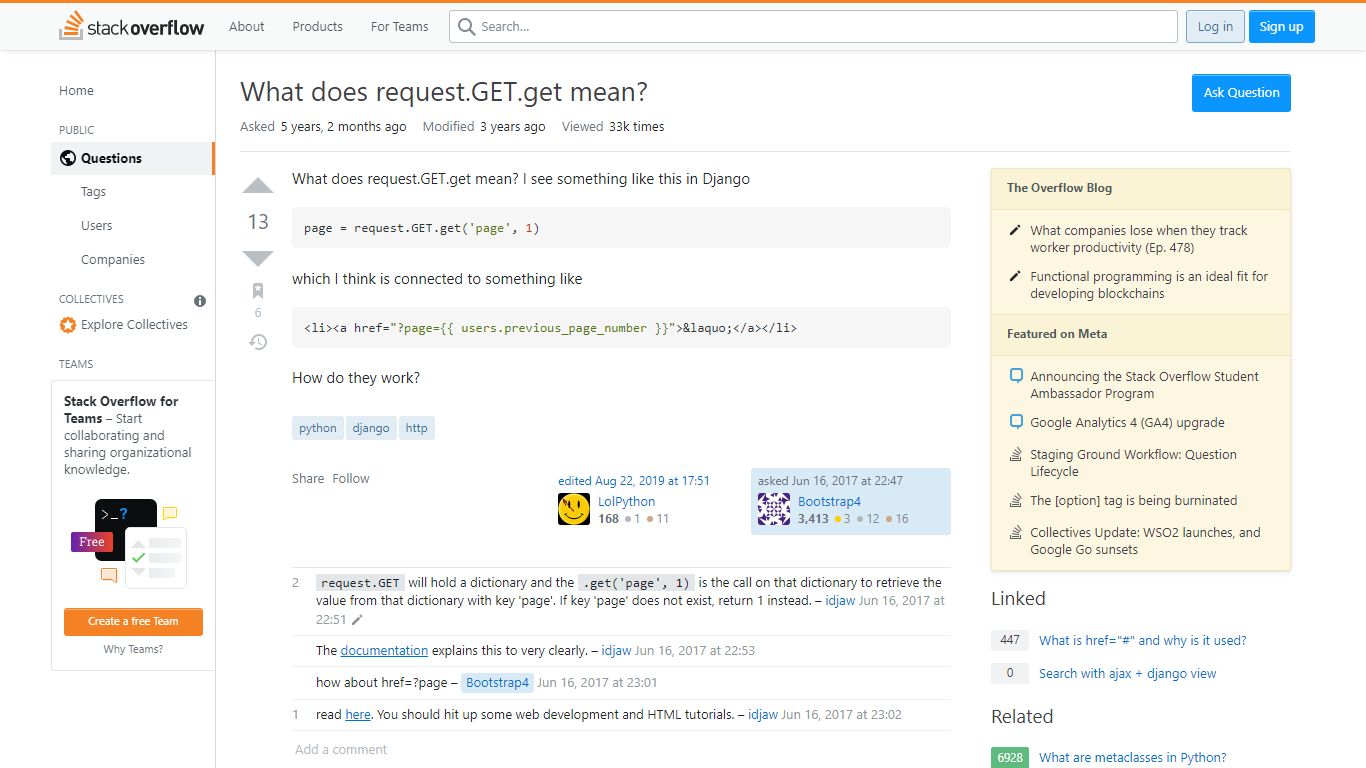 python - What does request.GET.get mean? - Stack Overflow